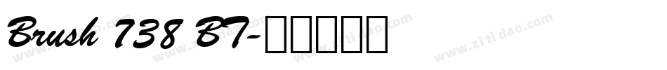 Brush 738 BT字体转换
